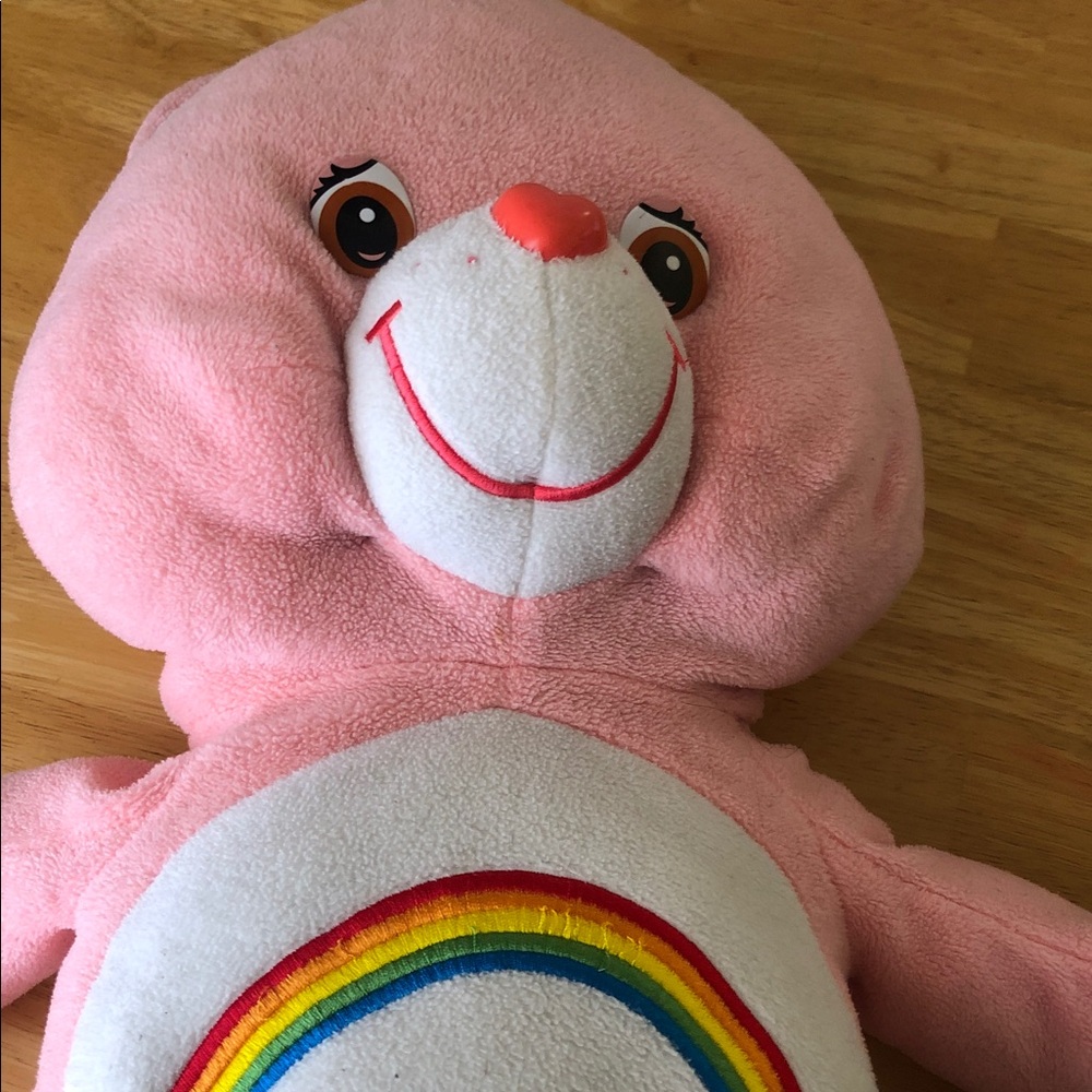 Jumbo rare cheer Pink VTG rainbow Plush care bear Bear Toy